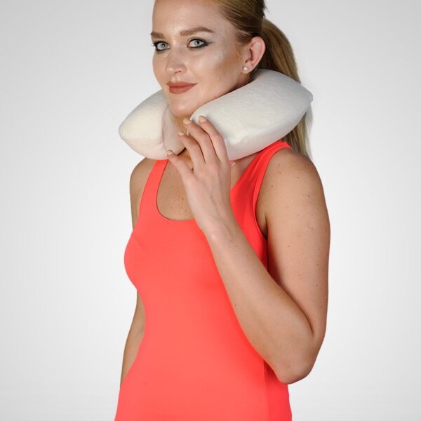 Oreiller De Voyage Orthopédique En Mousse Viscoélastique