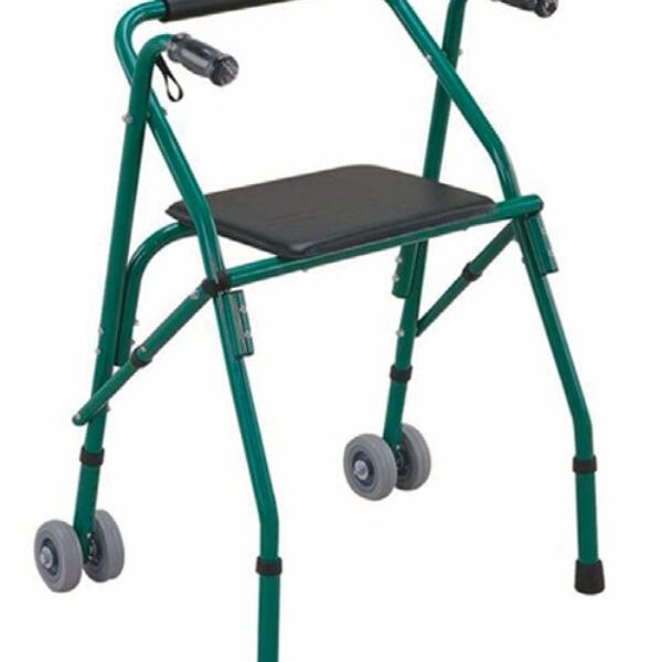 Déambulateur adulte avec assise et roues